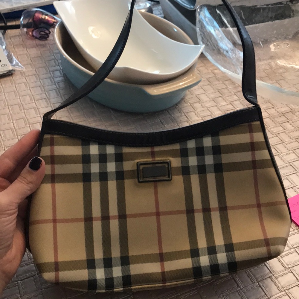 Burberry vintage and leather bag